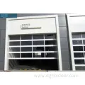 Automatic 8x7 frosted glass aluminium garage doors